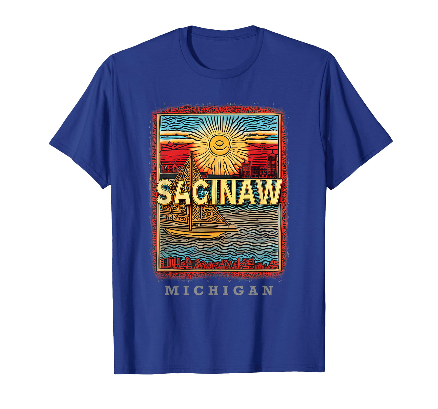 Saginaw Michigan MI Riverside Charm SD915 T-Shirt