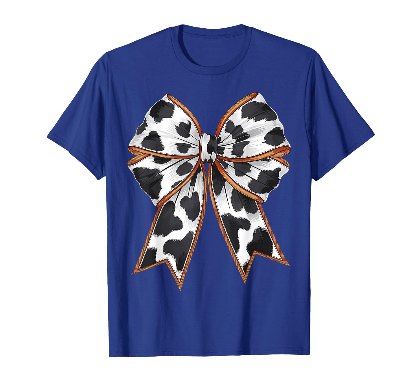 Cute Cow Pattern Bow Coquette Western Farm Cowgirl Bow Cow T-Shirt