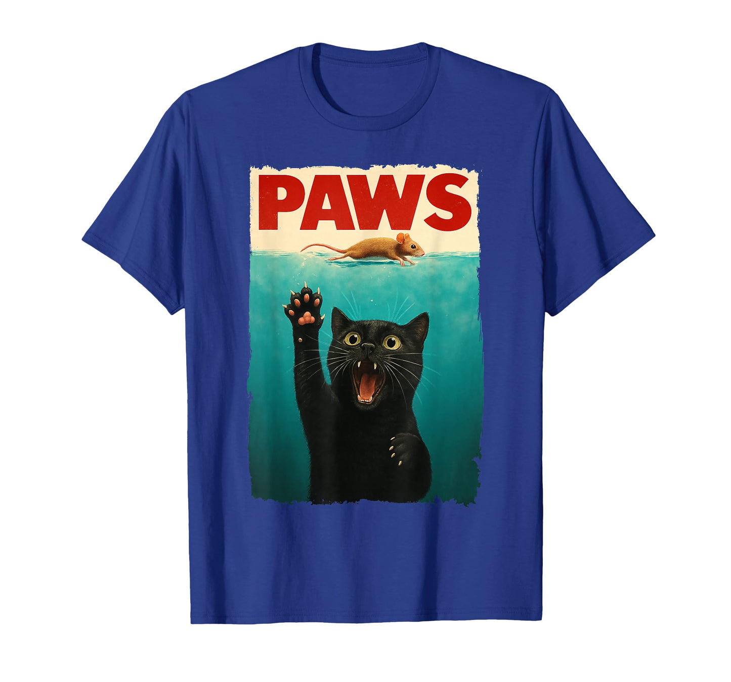 Paws Cat Mouse Funny Cat Lover Gifts for Men Women Boy Kid T-Shirt