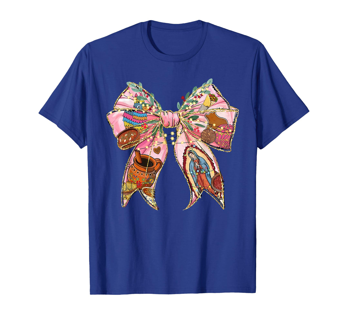 Coquette Christmas Tis The Season Mexican Xmas Bow Spanish T-Shirt