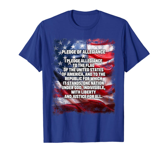 The Pledge Of Allegiance Flag 4th Of July Patriotic T-Shirt