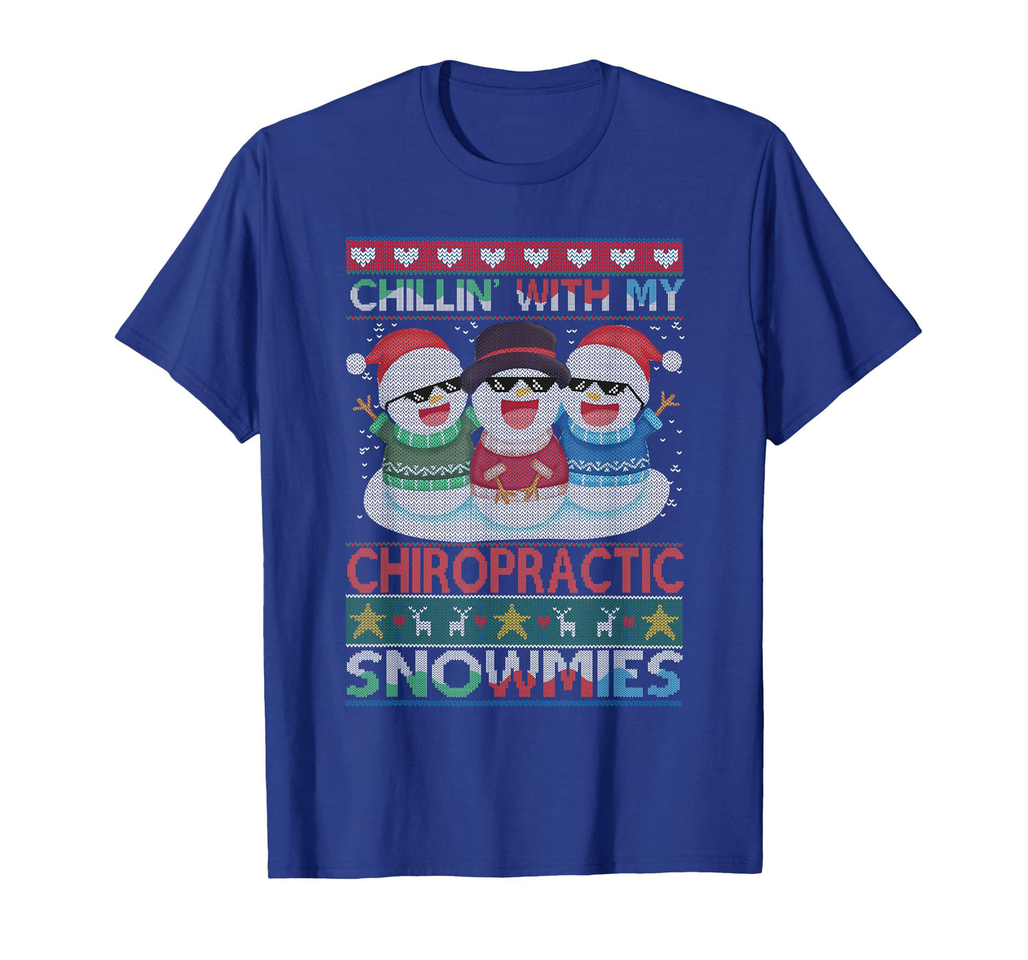 Chillin with my Chiropractic Snowmies Chiropractor Christmas T-Shirt