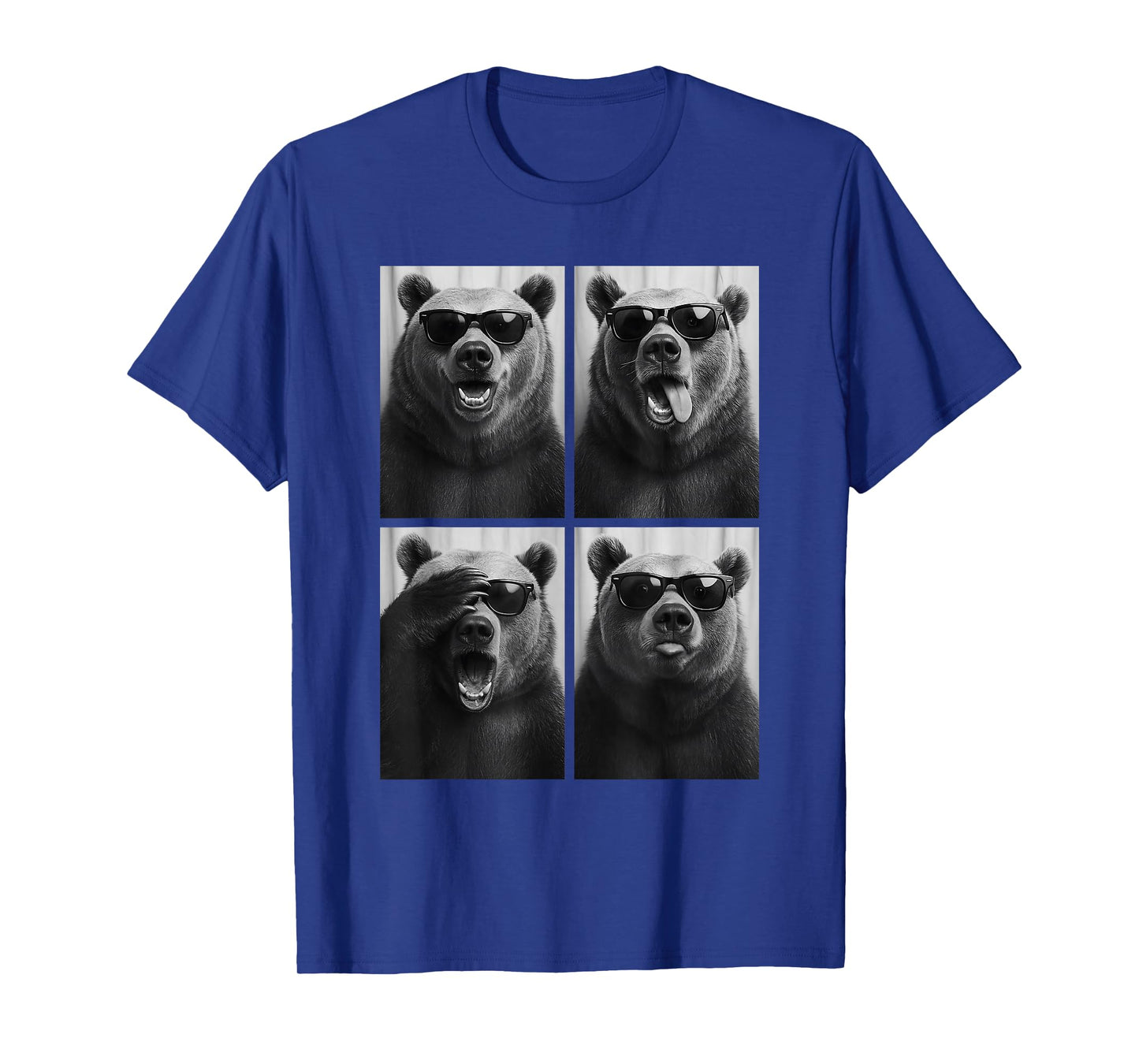 Cool Bears Sunglasses Forest Jungle Animal Selfie Booth T-Shirt