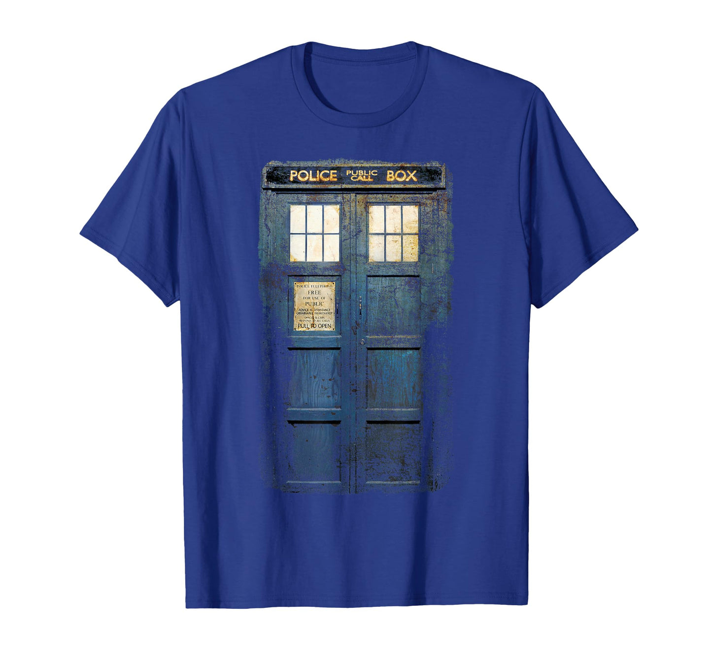Cosplay Tardis Distressed Time-Traveller Sci-Fan T-Shirt