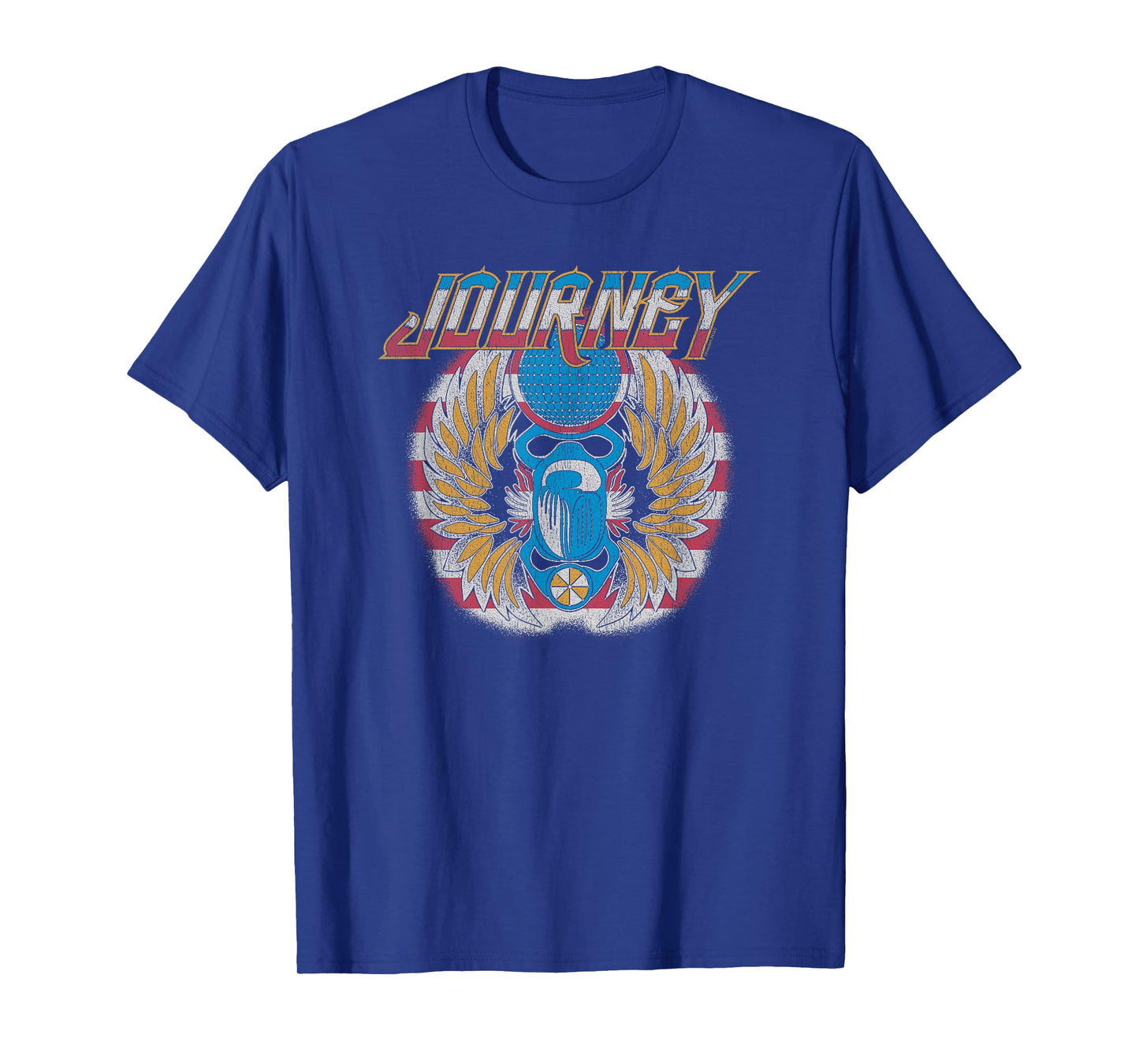 Ripple Junction x Journey Patriotic Wings Scarab Beetle Logo T-Shirt