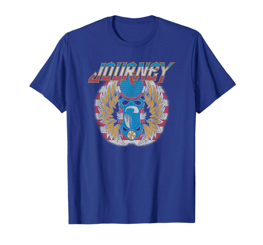 Ripple Junction x Journey Patriotic Wings Scarab Beetle Logo T-Shirt