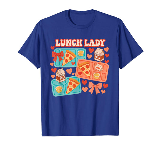 Cute Lunch Pizza Milk Lady Coquette Collage T-Shirt