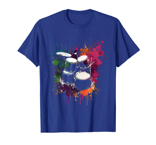 Drums drums colorful musician gift for drummer T-Shirt