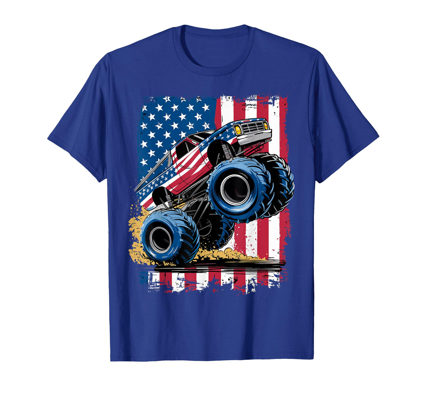 Monster Truck USA Flag American Monster Trucks T-Shirt