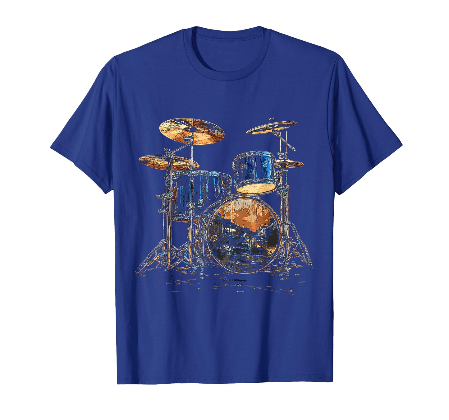 Drumset Music Instrument Motif Art Drumset T-Shirt