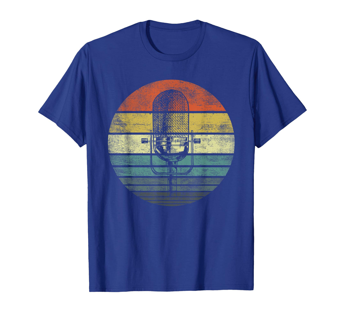 Singer Vocalist Musician Gift Funny Retro Microphone Singing T-Shirt
