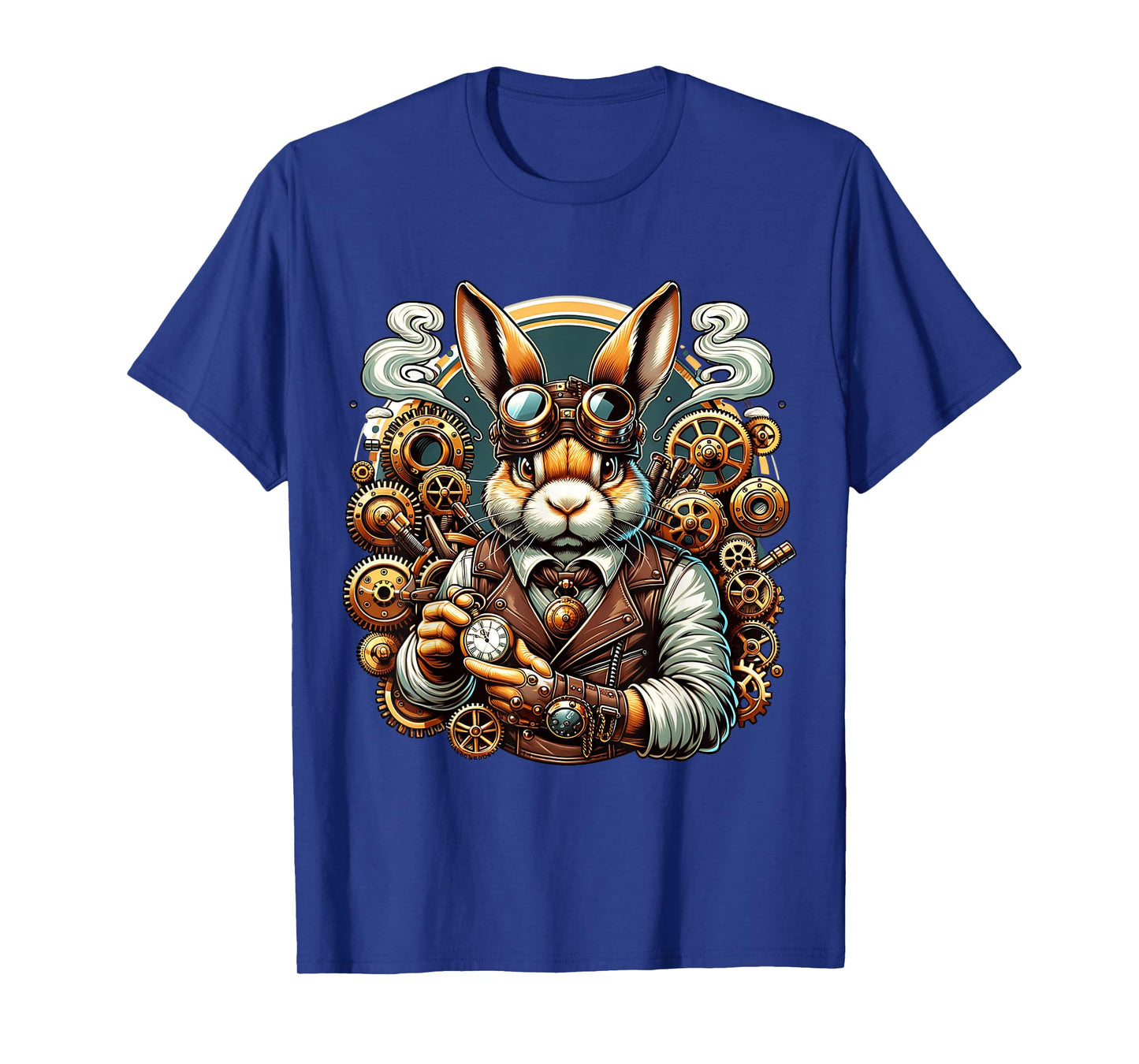 Adventure Rabbit with Gear Clock Movement T-Shirt