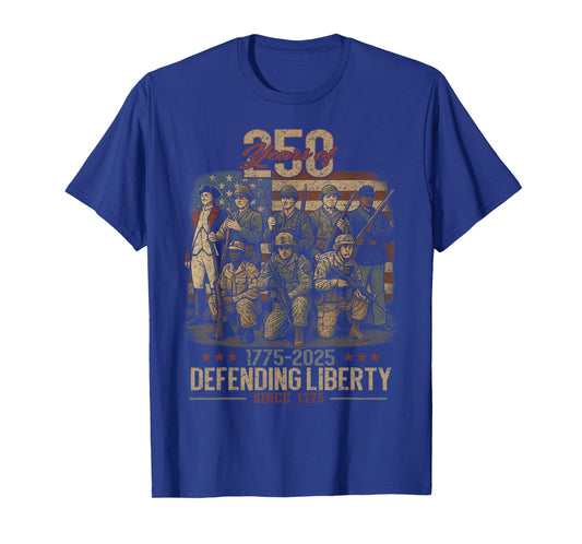 Patriotic USA Army Us Military Parade 250th Anniversary 2025 T-Shirt