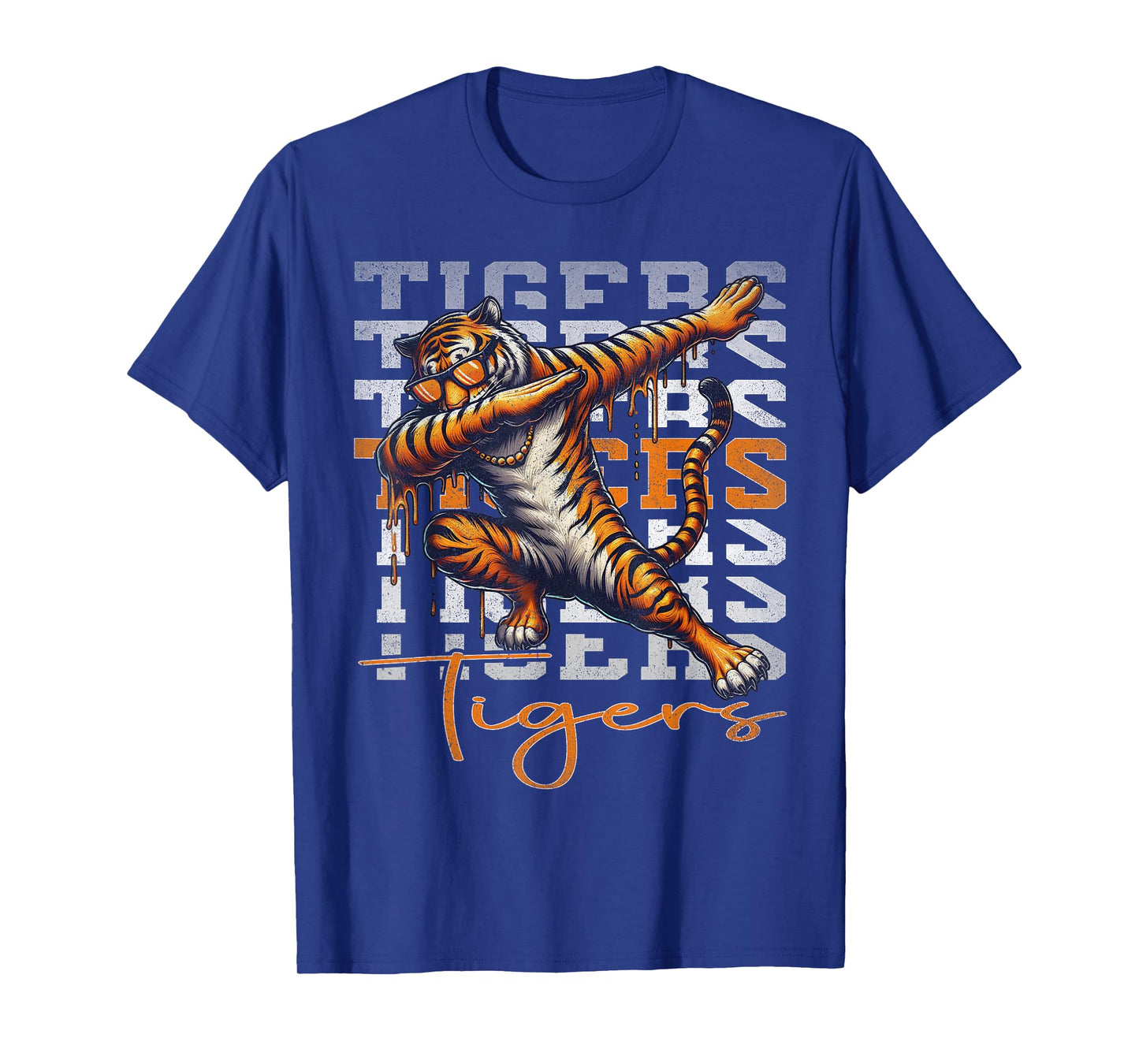 Vintage Graphic Tiger Drip Tiger Dabbing Men Women Kids T-Shirt