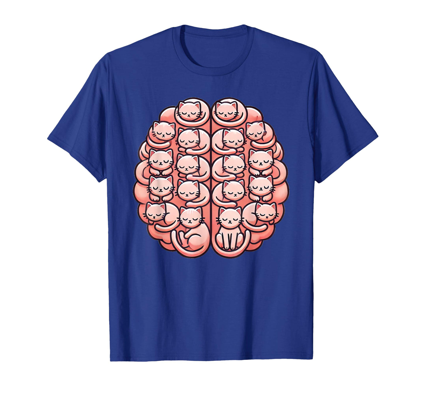 Funny Cat Brain Graphic Neuroscience Neurologist T-Shirt