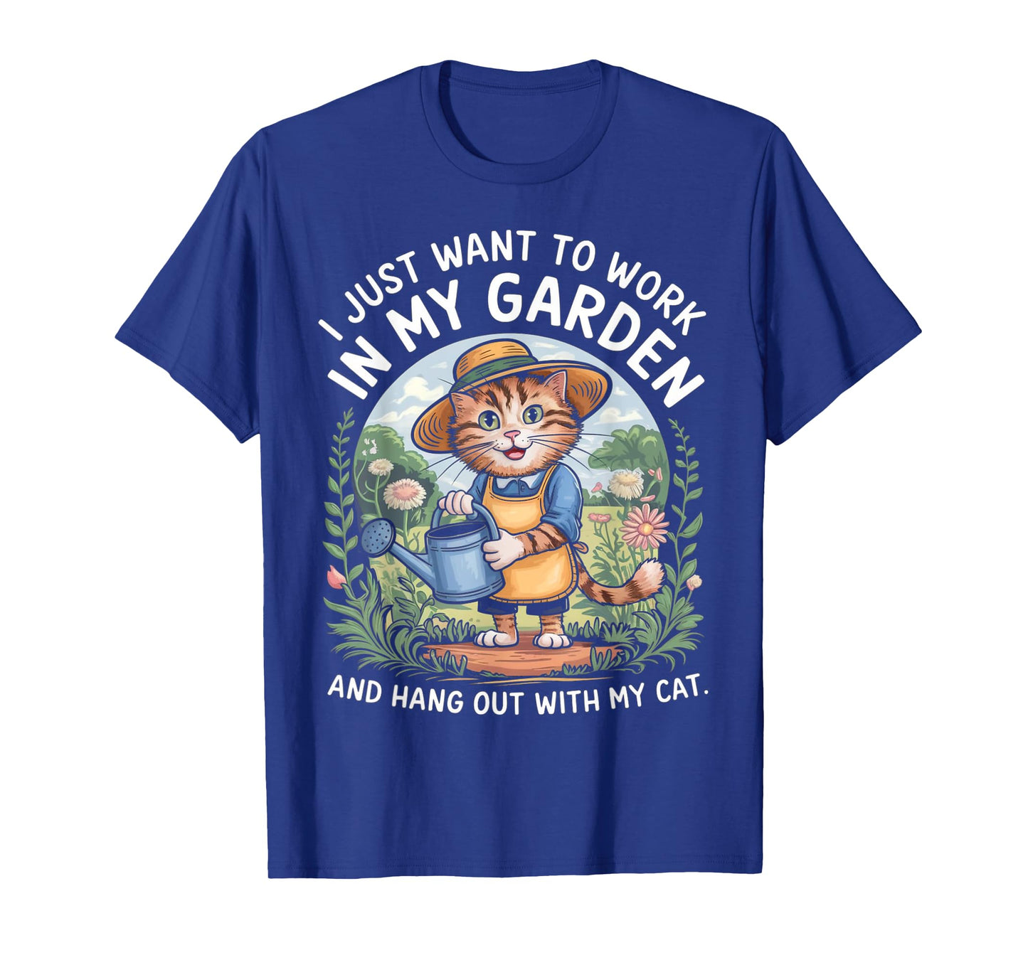 Gardening Cat Lover Gardener Garden Pet Plants Cats Women T-Shirt