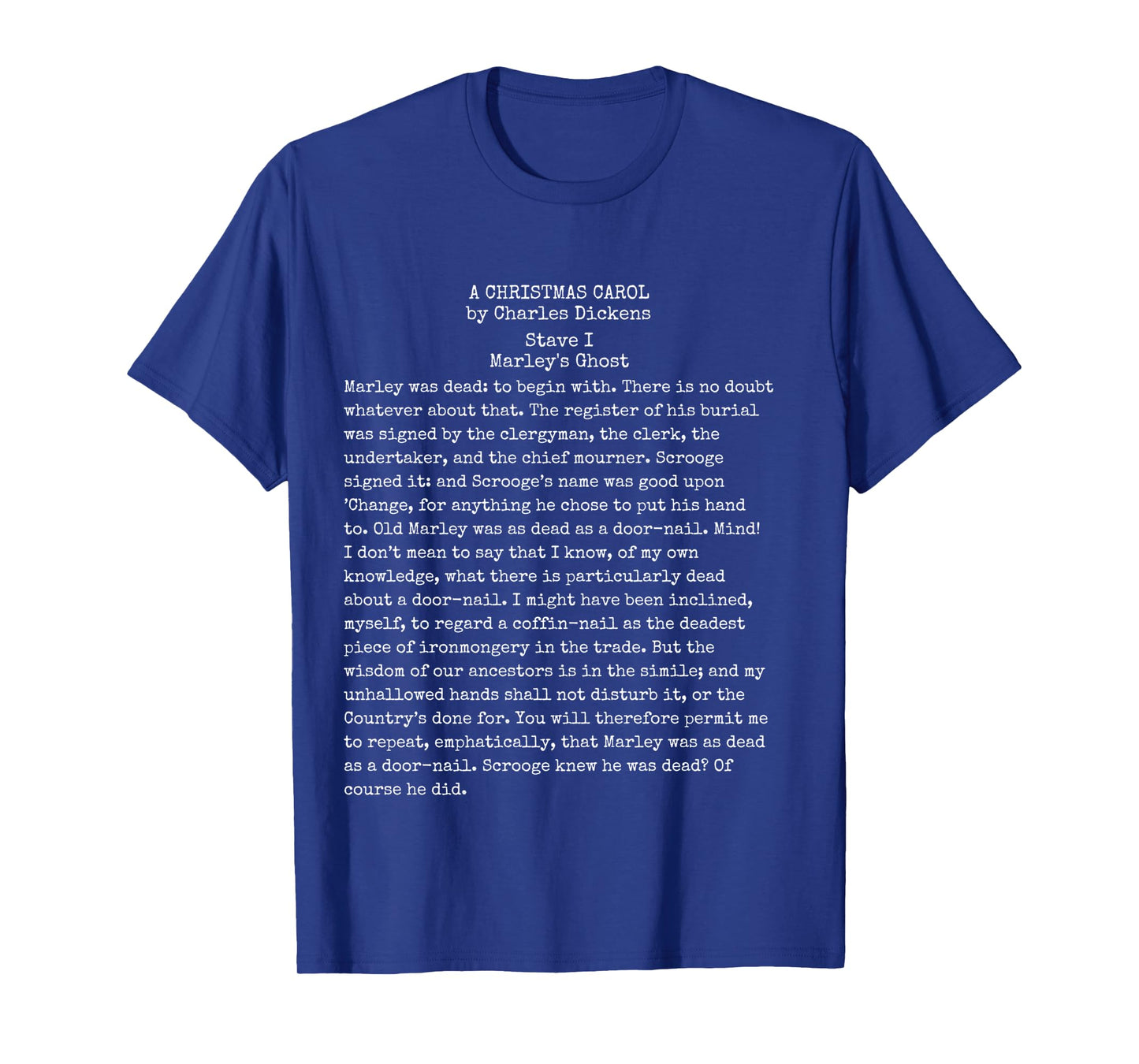 A Christmas Carol Charles Dickens Book Reader Gift Long Sleeve T-Shirt