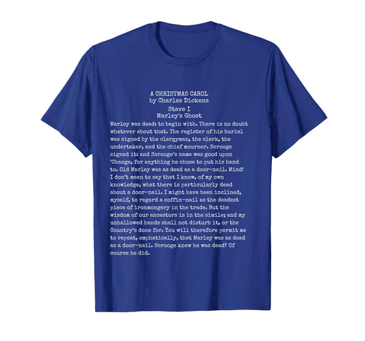 A Christmas Carol Charles Dickens Book Reader Gift Long Sleeve T-Shirt