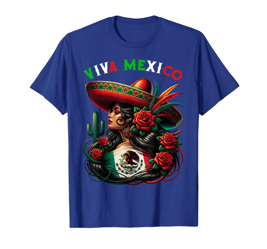 Mexico Girl Mexico Flag Mexico Pride Viva Mexico T-Shirt