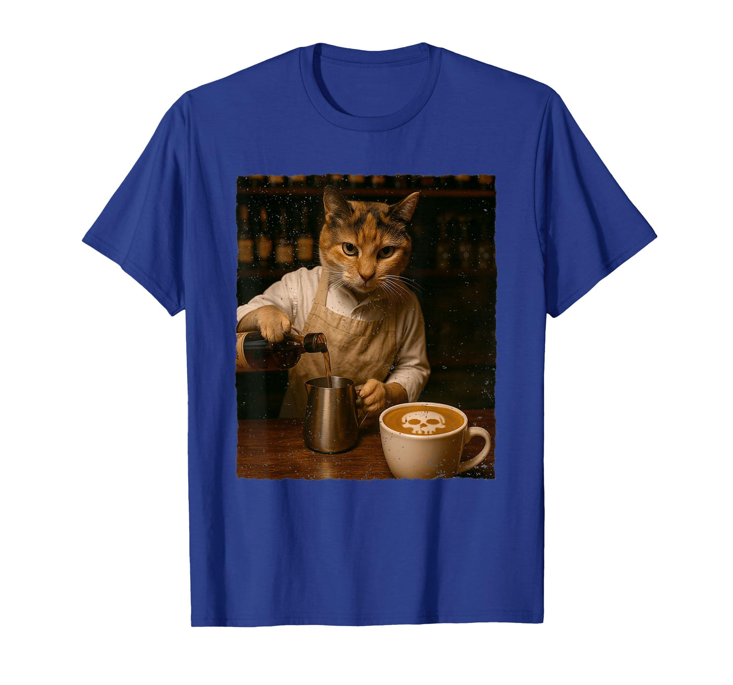 Barista Cat Coffee Lover Latte Cat Lover Cat Mom Cat Person T-Shirt