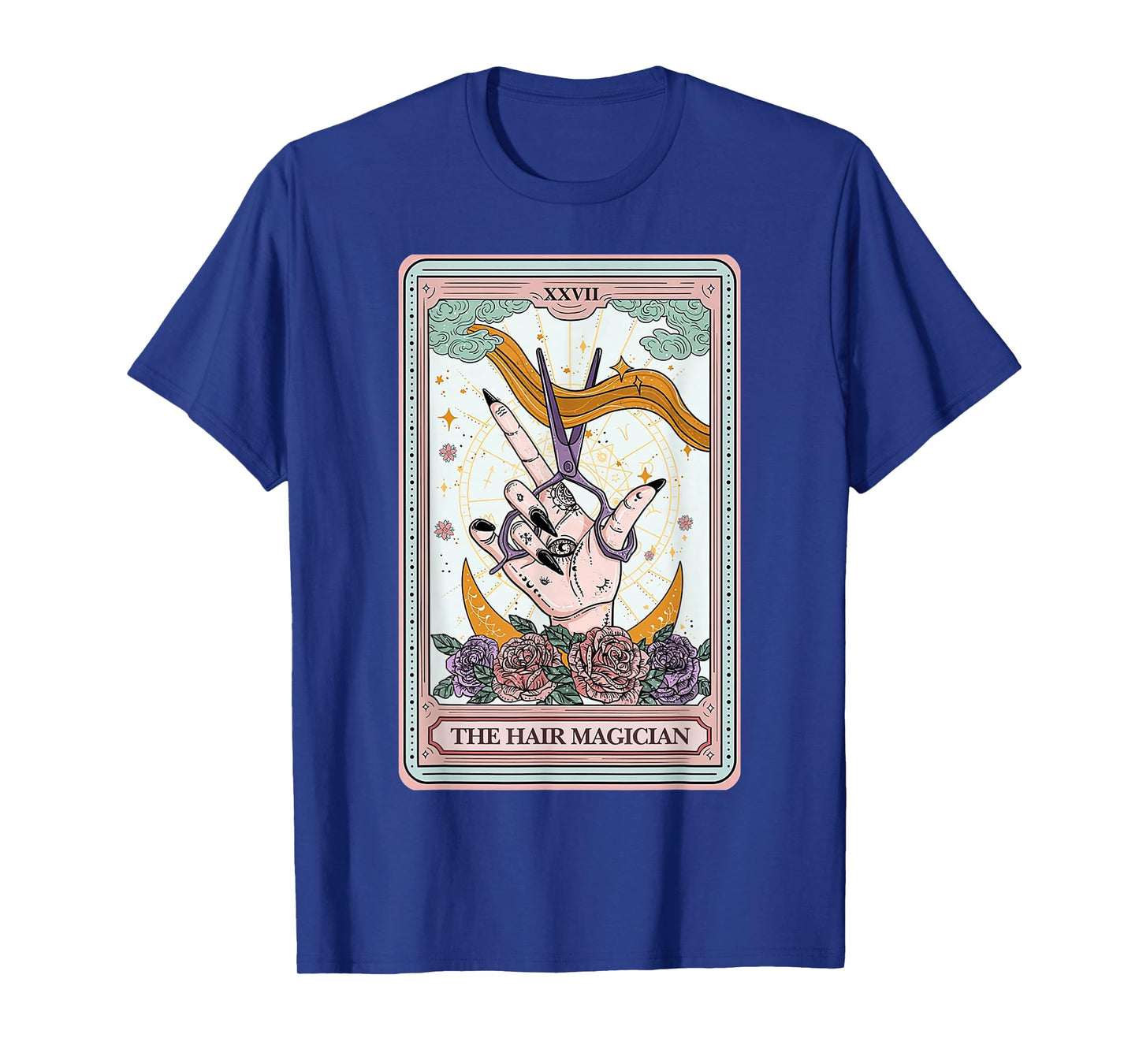 Hairstylist Tarot Card Gothic Hairdresser Salon Hair Stylist T-Shirt