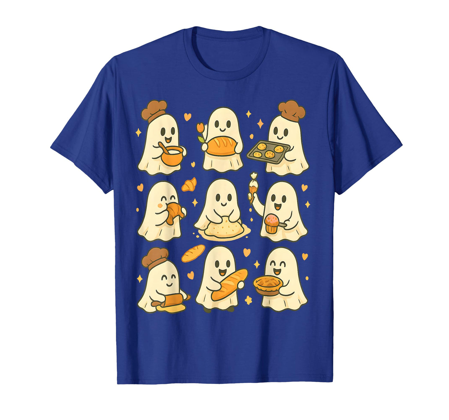Cute Baking Ghost Cozy Fall Aesthetic for Spooky Season T-Shirt