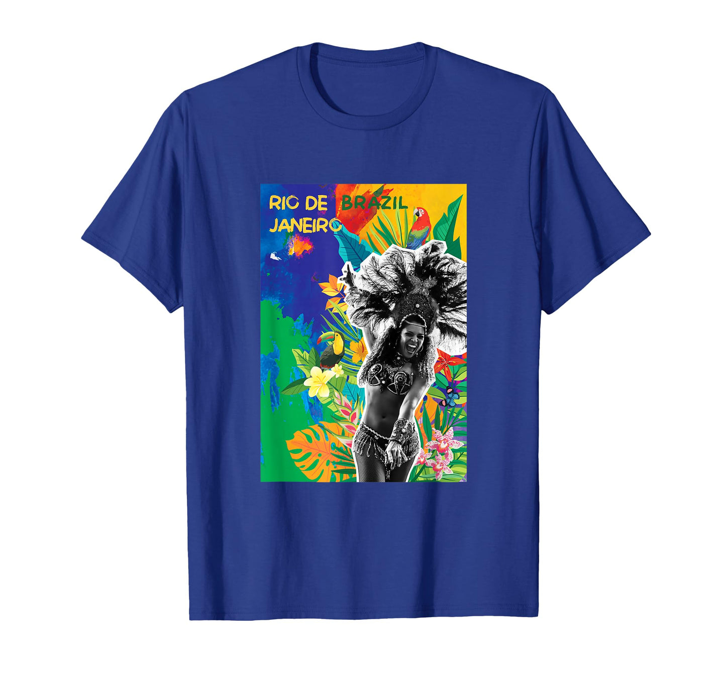 Samba Dancer Brazil Carnival Rio De Janeiro Colorful T-Shirt