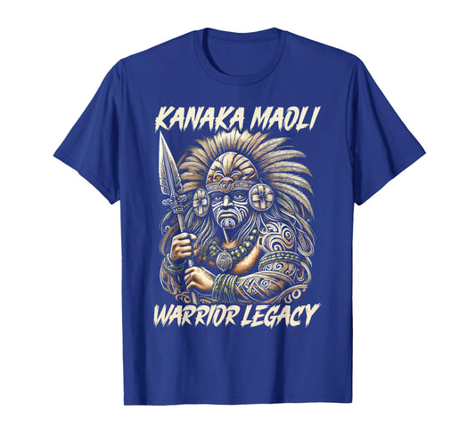 Kanaka Maoli Warrior Native Hawaiian Islands Hawaii Flag T-Shirt