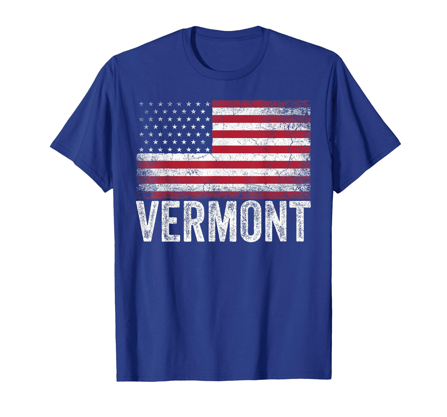Vermont American Flag 4th of July Vintage Men Women USA T-Shirt