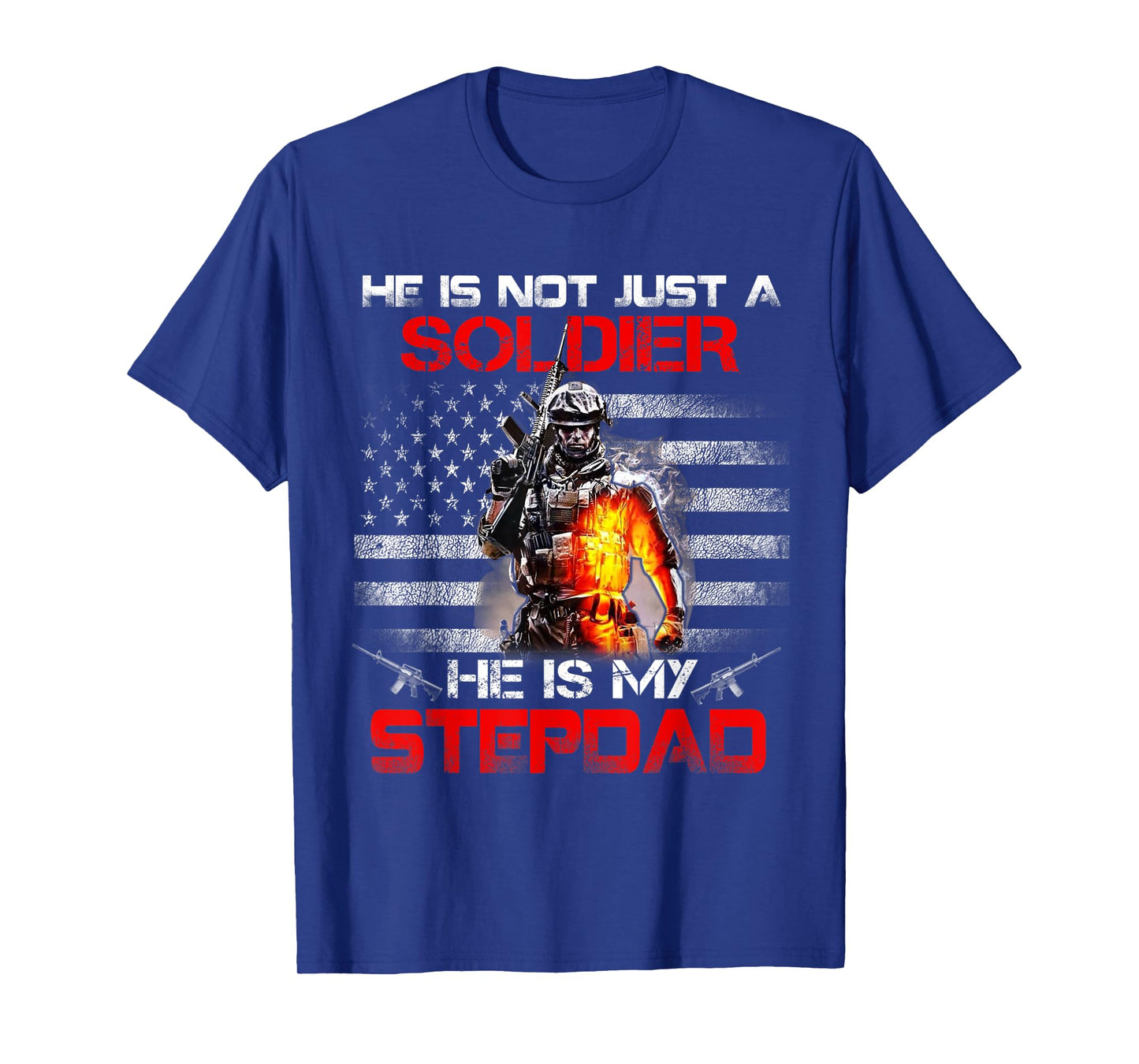 My Stepdad Is A Soldier Proud Army Stepson Stepdaughter T-Shirt