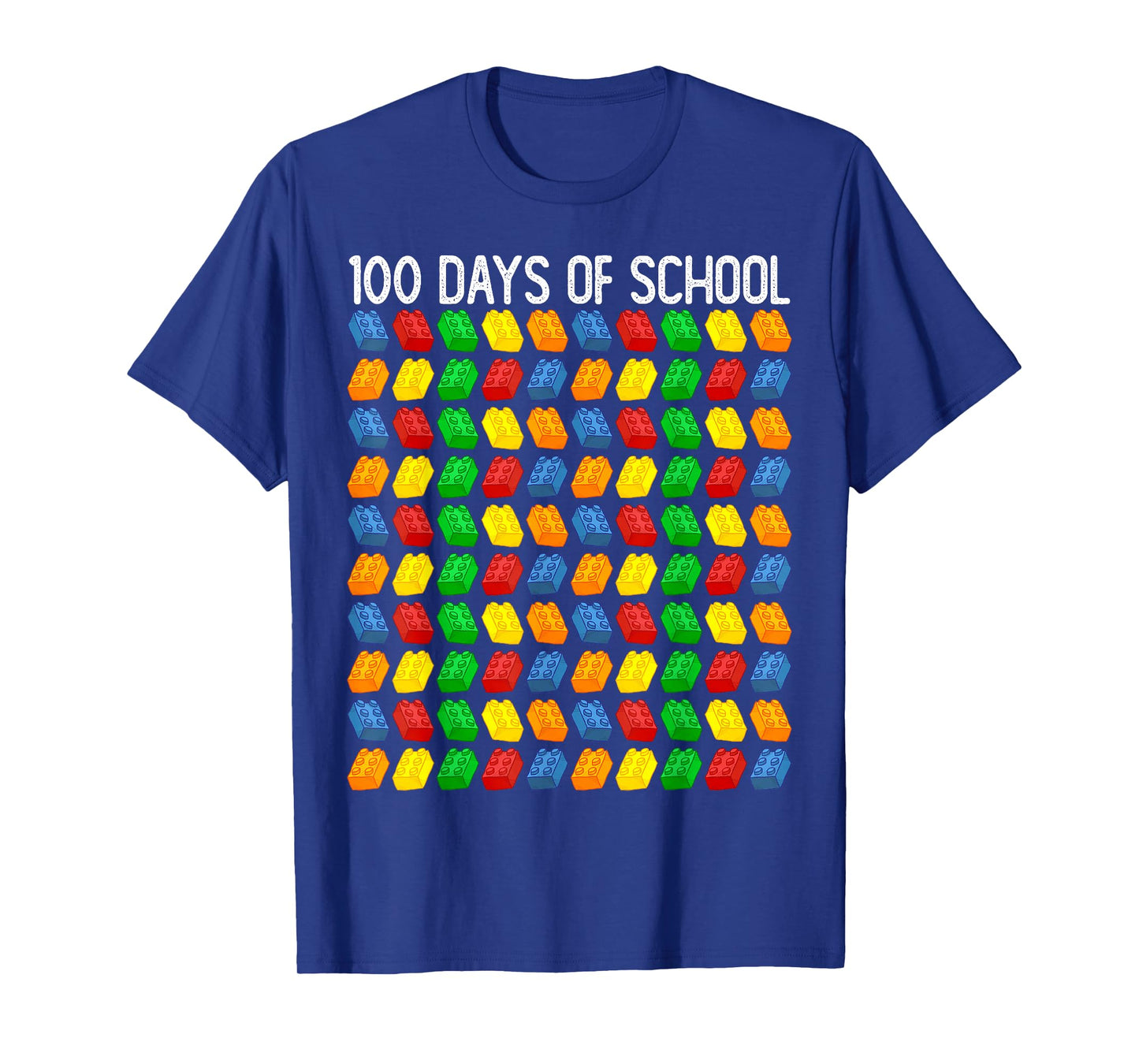 Master Builder Funny Building Blocks 100 Days of School Kids T-Shirt