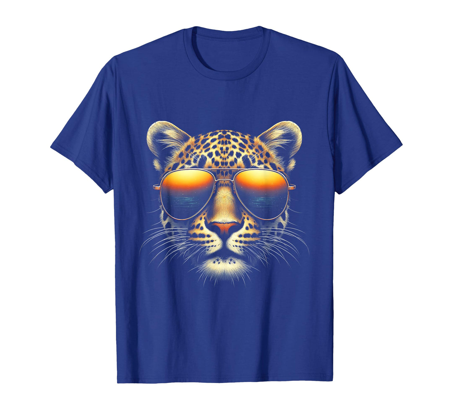 Leopard Face Wearing Sunglasses Animal Leopard Photography T-Shirt