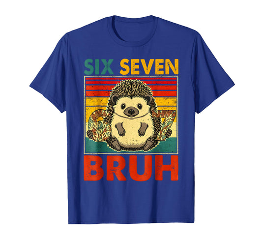 67 Meme Hedgehog Funny Six Seven Bruh Hedgehog for Kids Boys T-Shirt