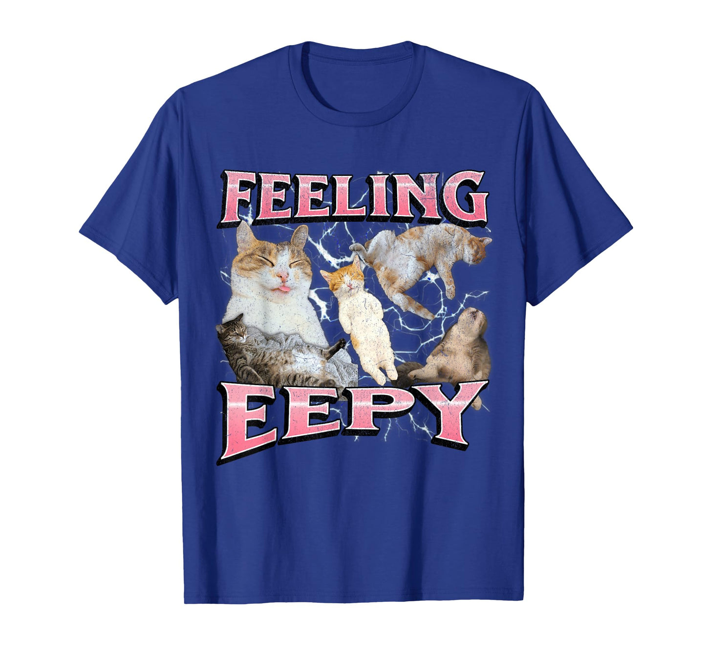 Feeling Eepy Funny Cat Meme Bootleg Graphic T-Shirt