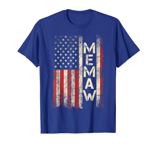 Memaw American Flag Mother's Day for Women T-Shirt
