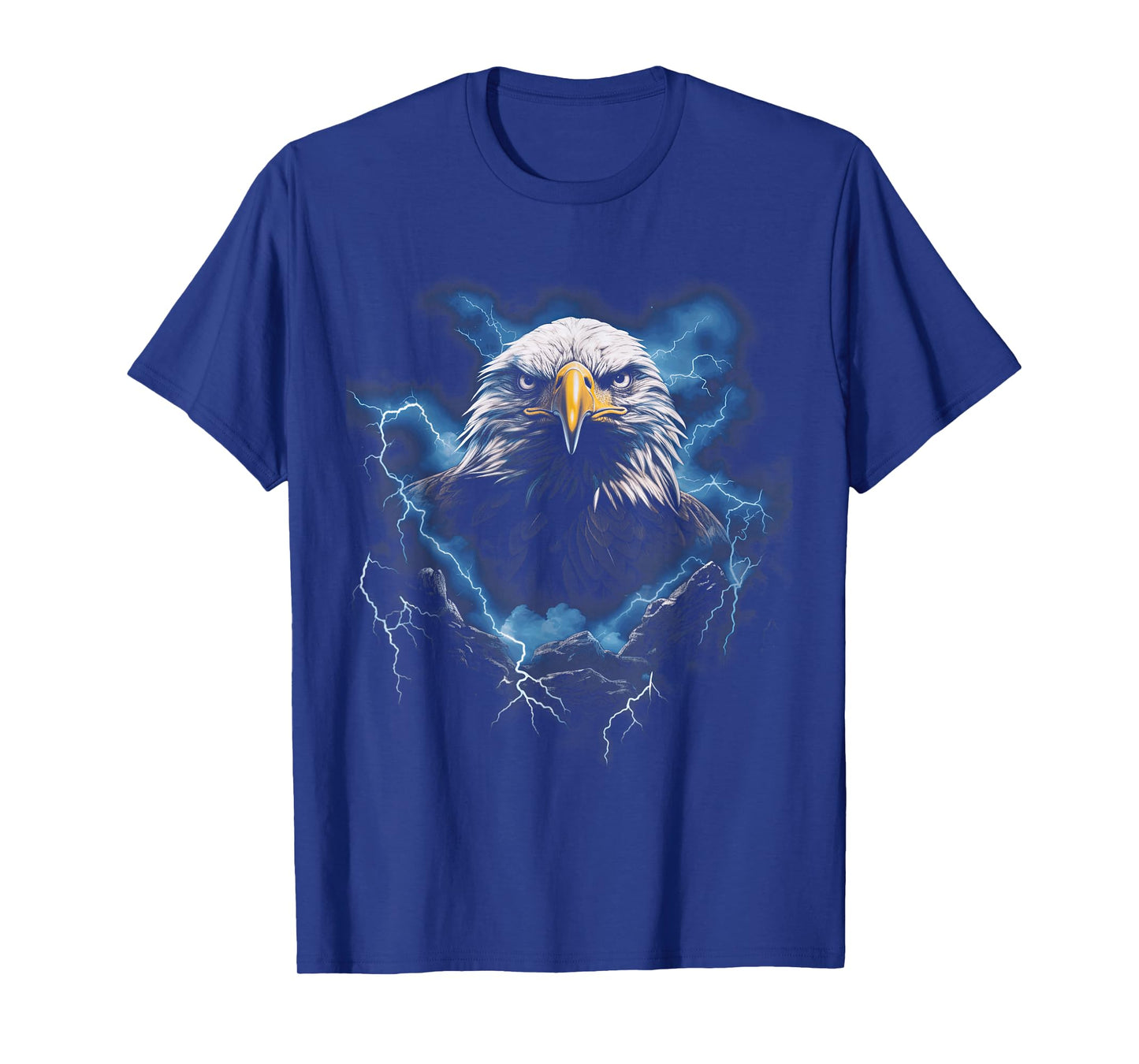 Bald Eagle Bird Nature USA Lightning T-Shirt