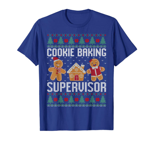 Christmas cookie baking supervisor, gingerbread pastry chef T-Shirt