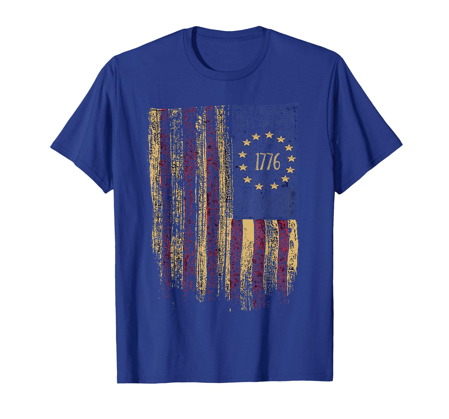Vintage Old American Flag 1776 Betsy Ross Flag 13 Star Flag T-Shirt