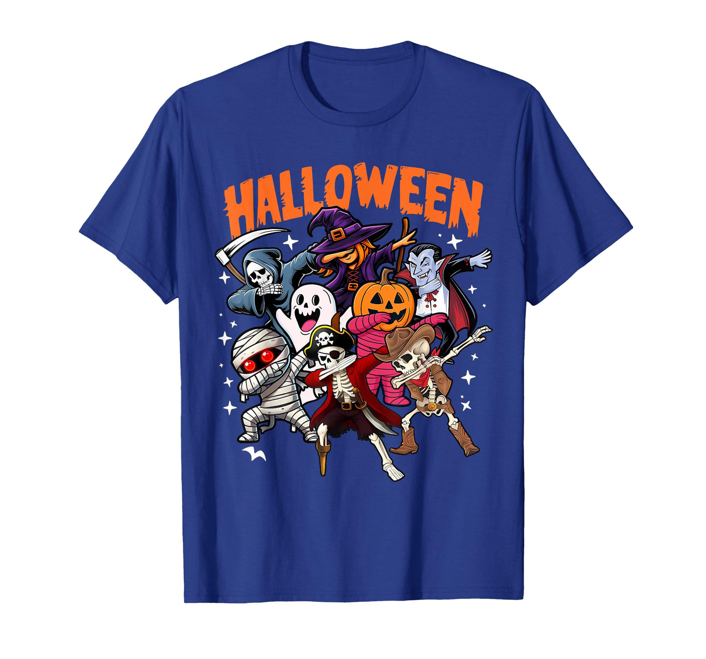 Dabbing Halloween Skeleton Pirate Boo Pumpkin Mummy Boy Kids T-Shirt