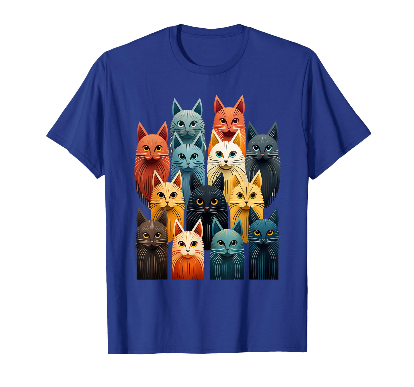 Stylized Vintage Kitten Art Lover Classic Cute Cat T-Shirt