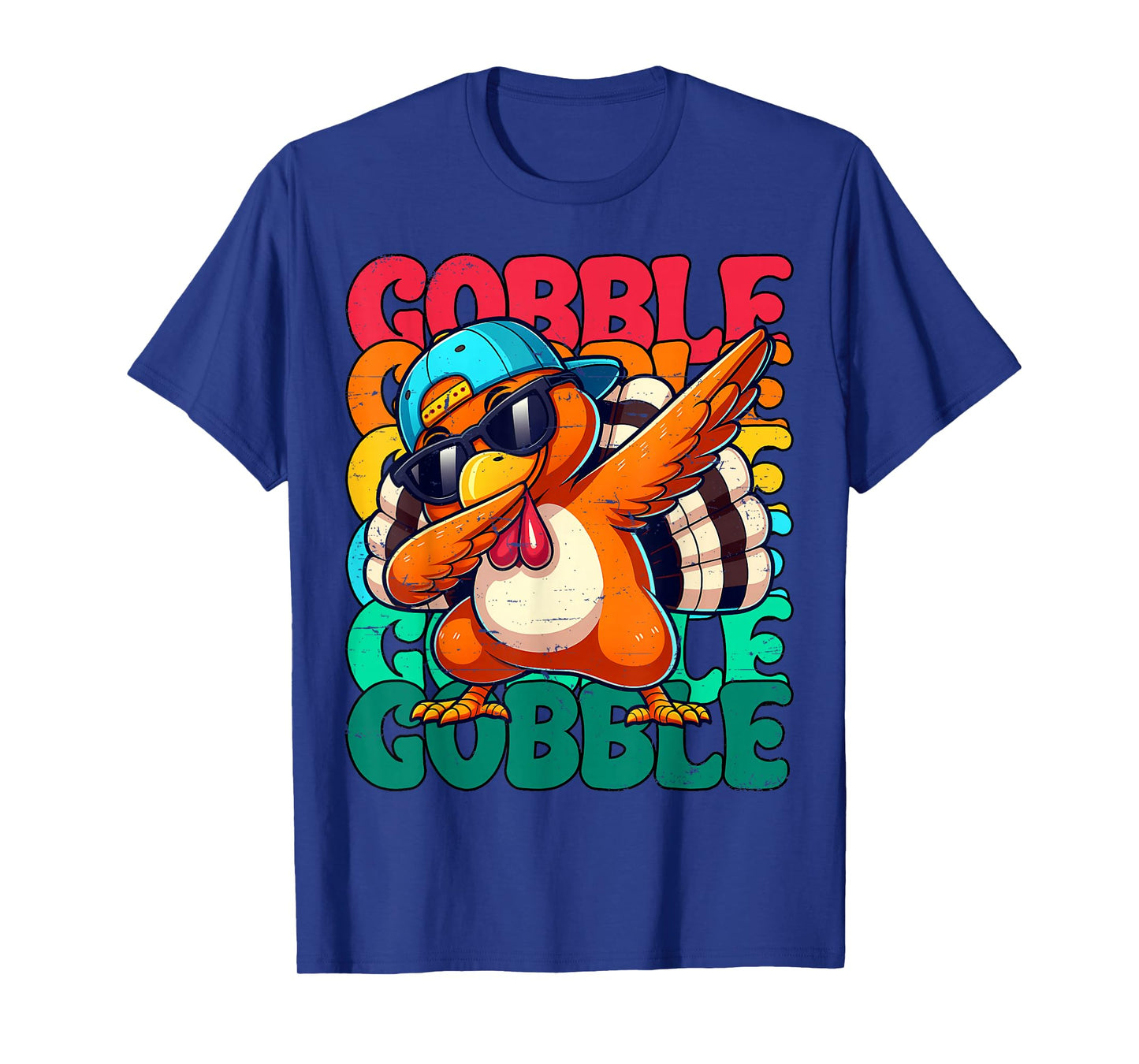 Thanksgiving Turkey Dab Gobble Funny Toddler Boys Kids Youth T-Shirt