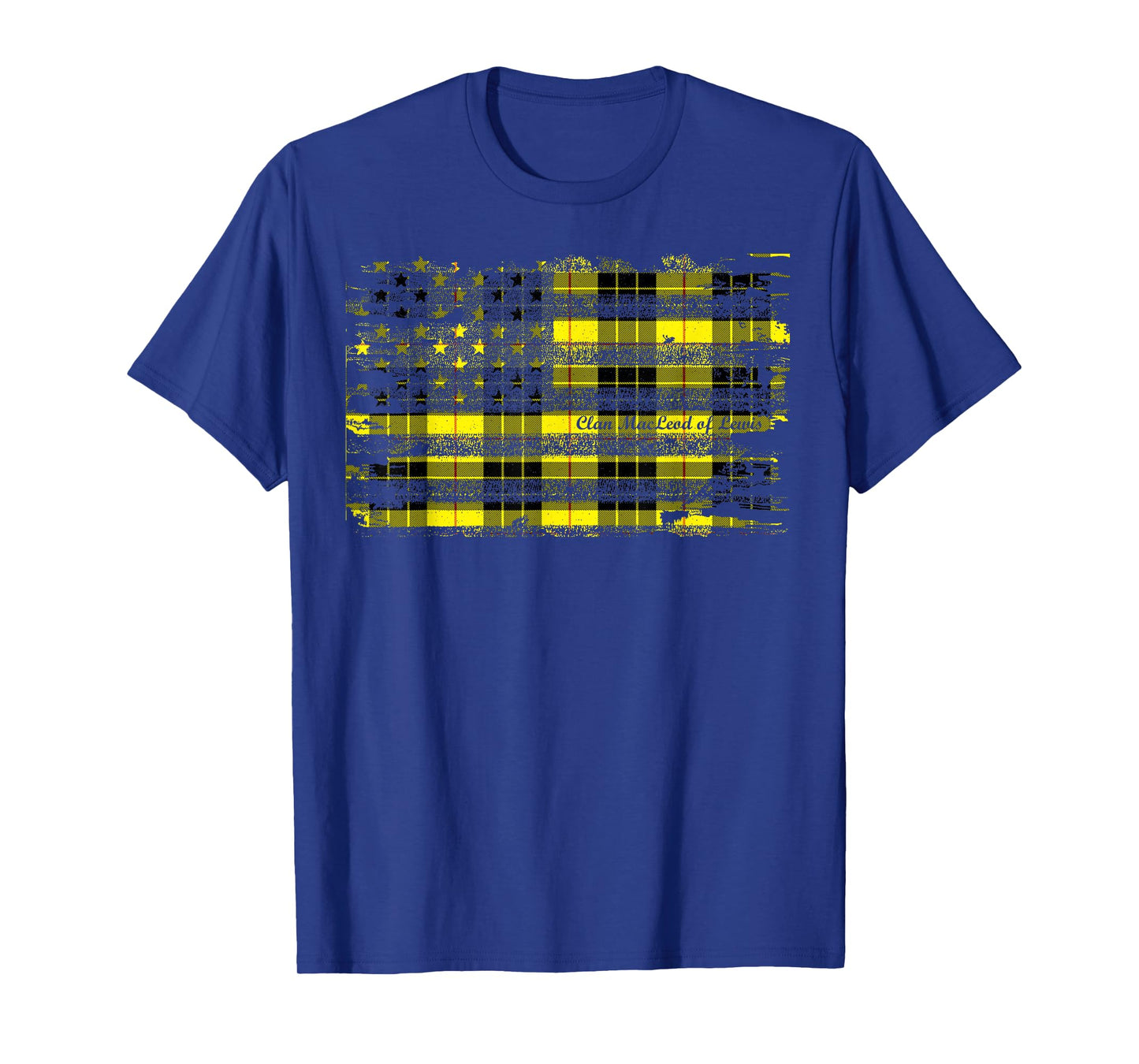 Clan MacLeod of Lewis American Flag Scottish Tartan Shirt T-Shirt