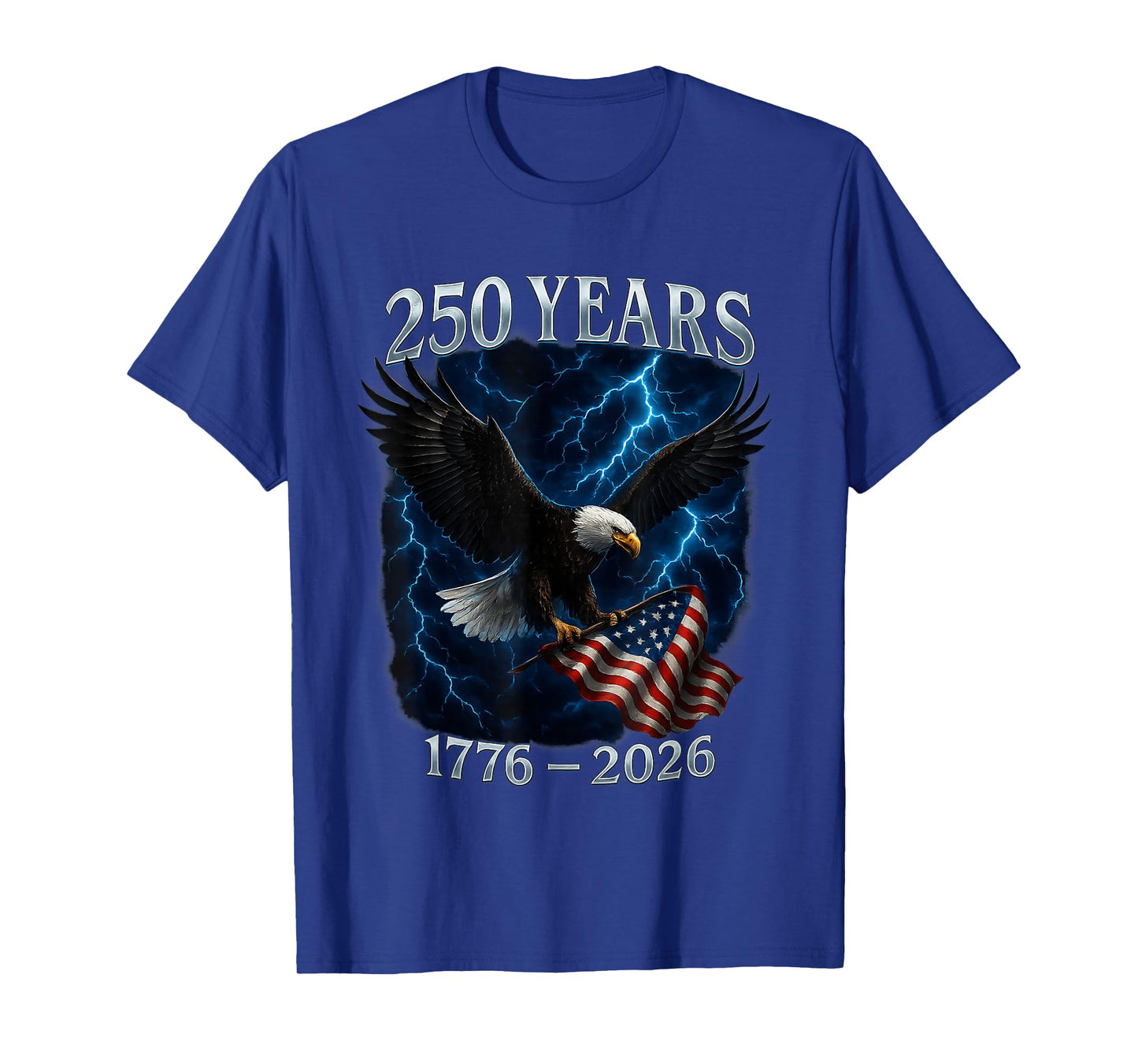 American 250 Years Eagle USA Flag Patriotic 1776 to 2026 T-Shirt