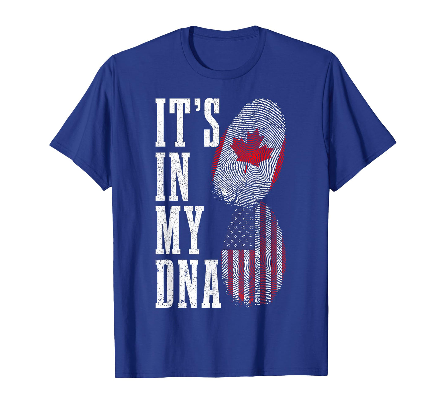 Canada USA It's In My DNA Canadian American Flag Pride T-Shirt