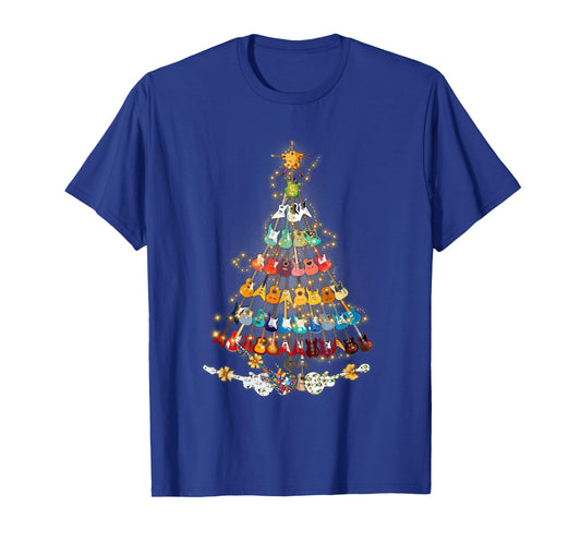 Christmas Guitar Tree - Xmas Guitarist Musician Gift T-shirt T-Shirt