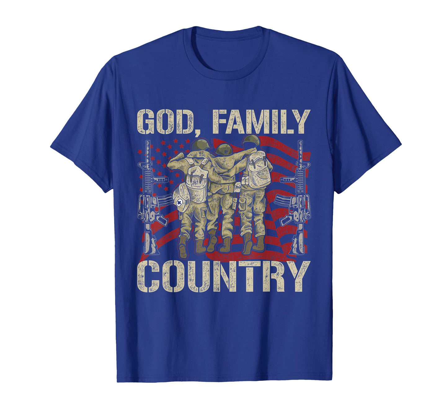 Mens United States American Pride Proud Veteran Soldier Army T-Shirt
