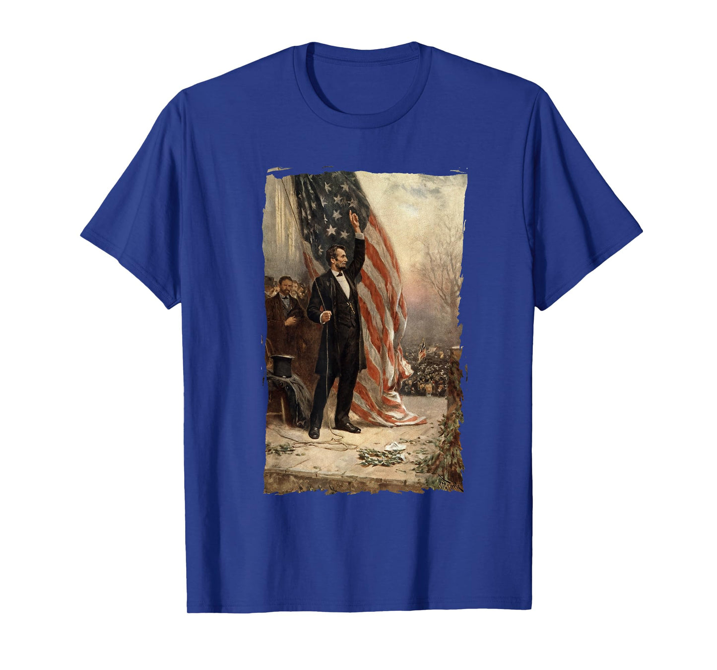 4th of July Independence Day American Flag Abraham Lincoln T-Shirt for Women Kids Men