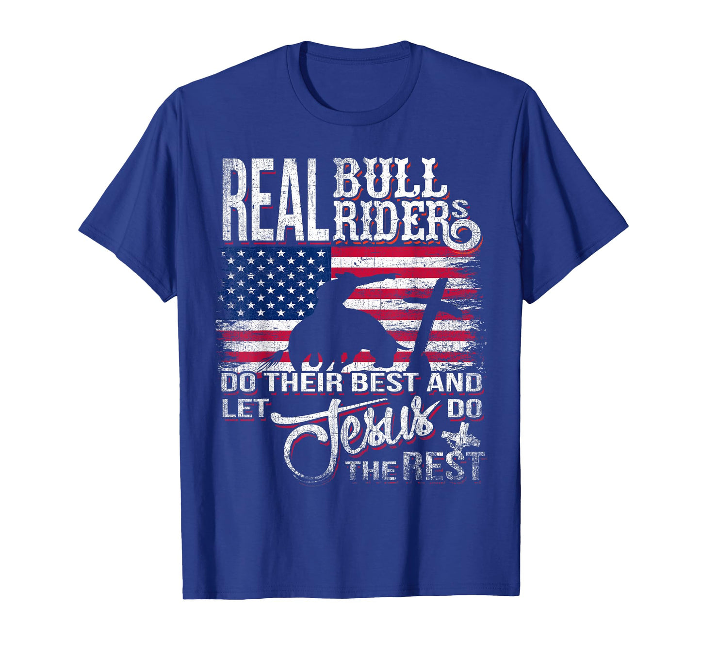 Christian Bull-Rider Bull Riding Jesus Western Sports T-Shirt