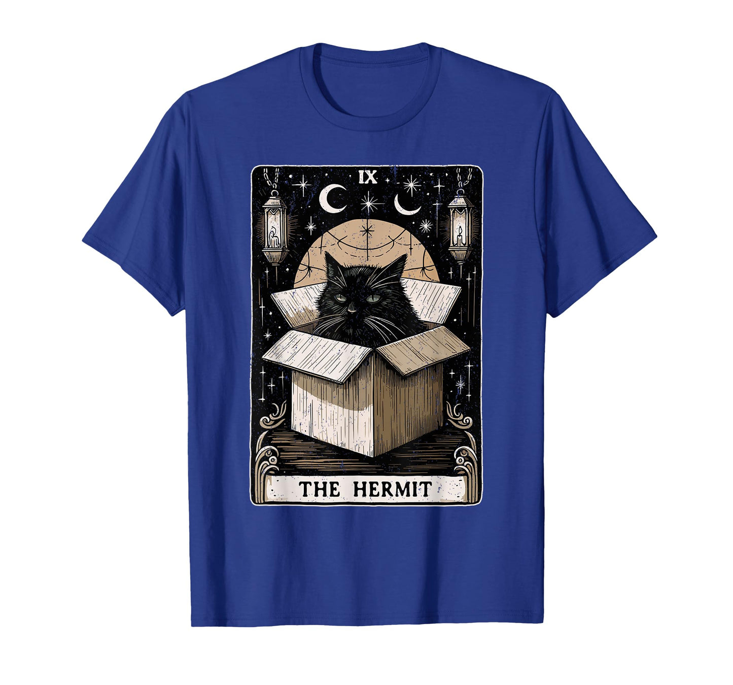 The Hermit Tarot Card Cat Lover Funny Cat T-Shirt