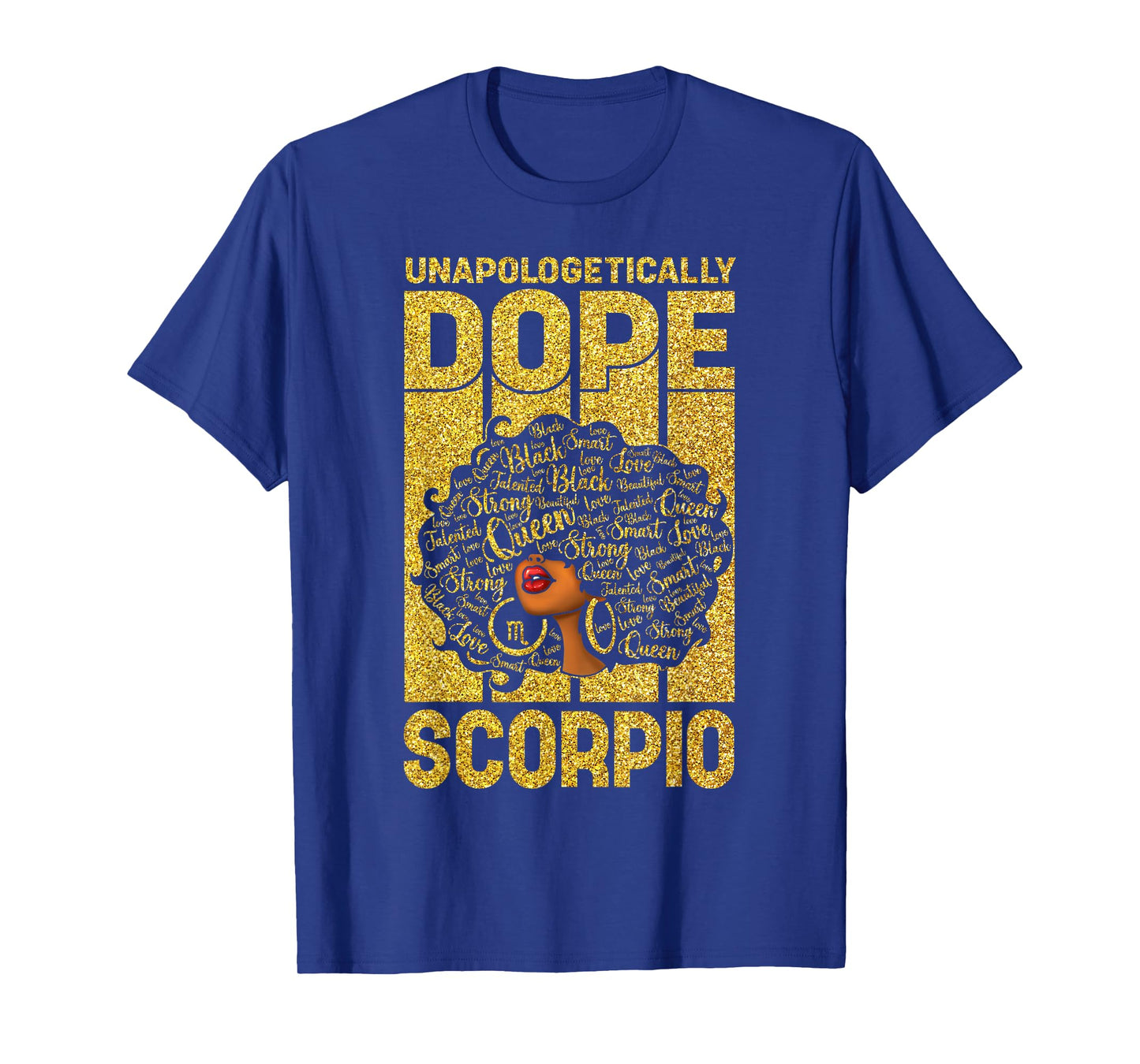 African American Birthday Black Women Zodiac Scorpio Queen T-Shirt